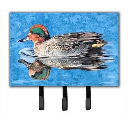 Carolines Treasures Carolines Treasures 8830TH68 6 x 9 in. Teal Duck Leash or Key Holder 8830TH68